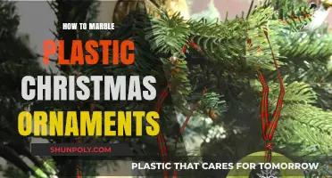 Marbling Plastic Ornaments: A Festive DIY Guide