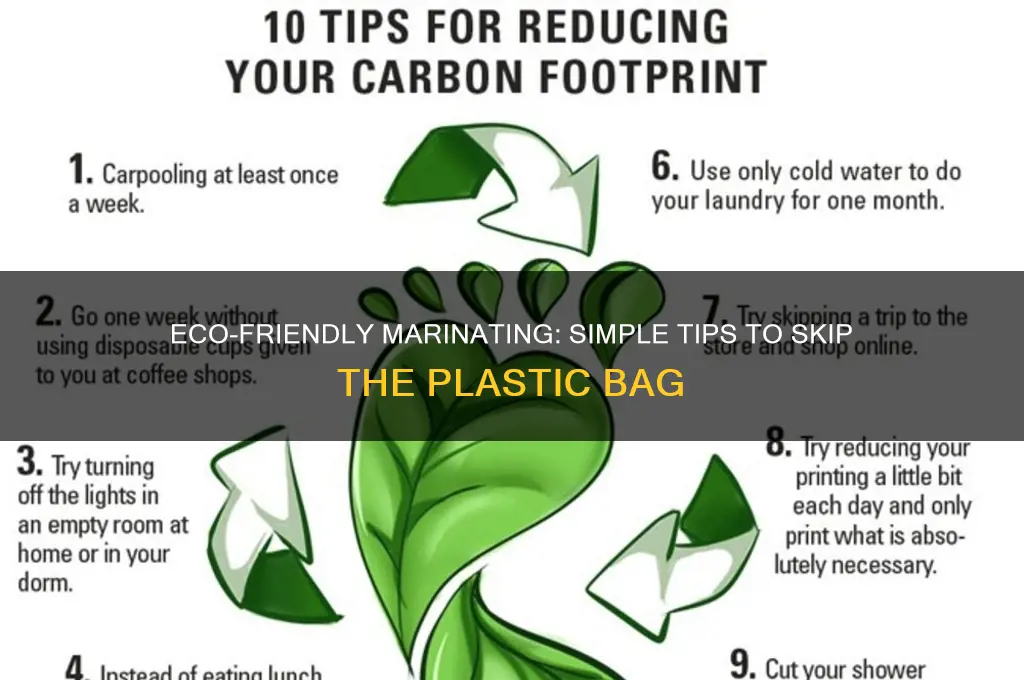 how to marinate without plastic bag