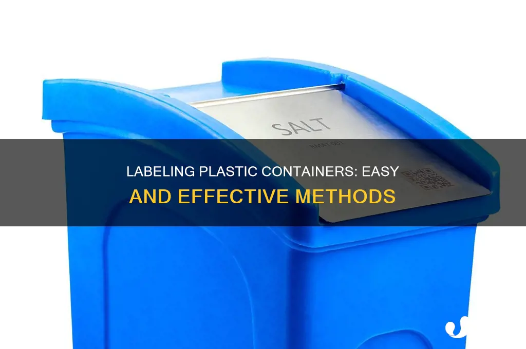 how to mark plastic containers