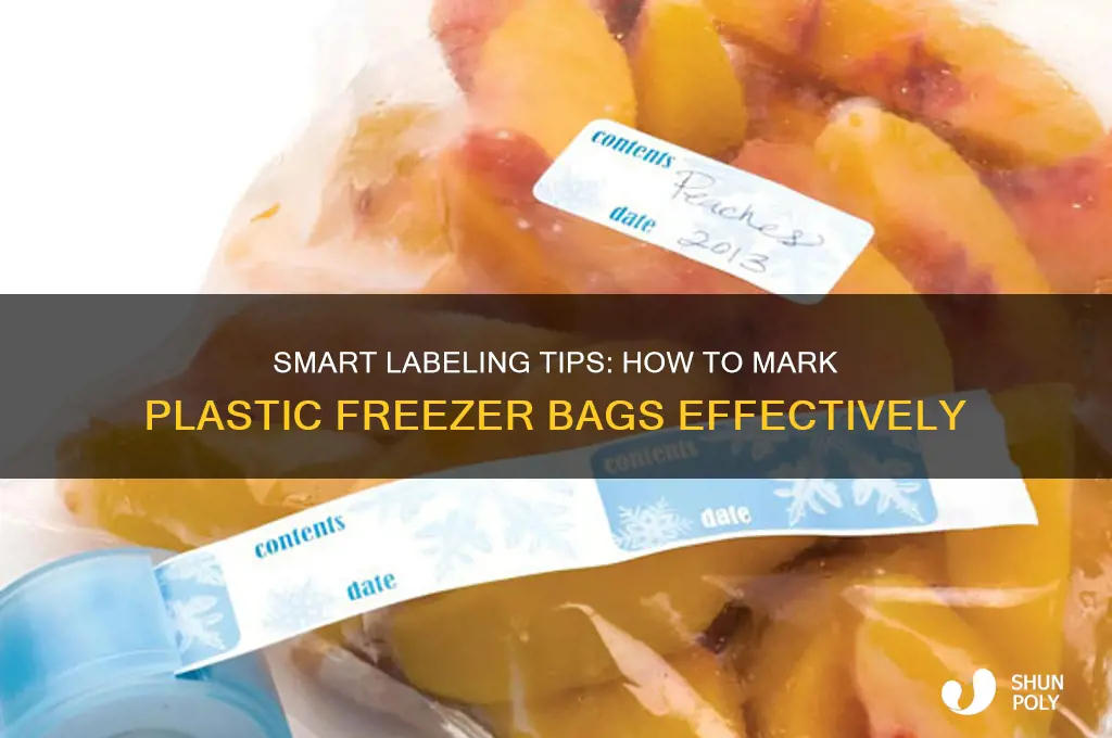 how to mark plastic freezer bags