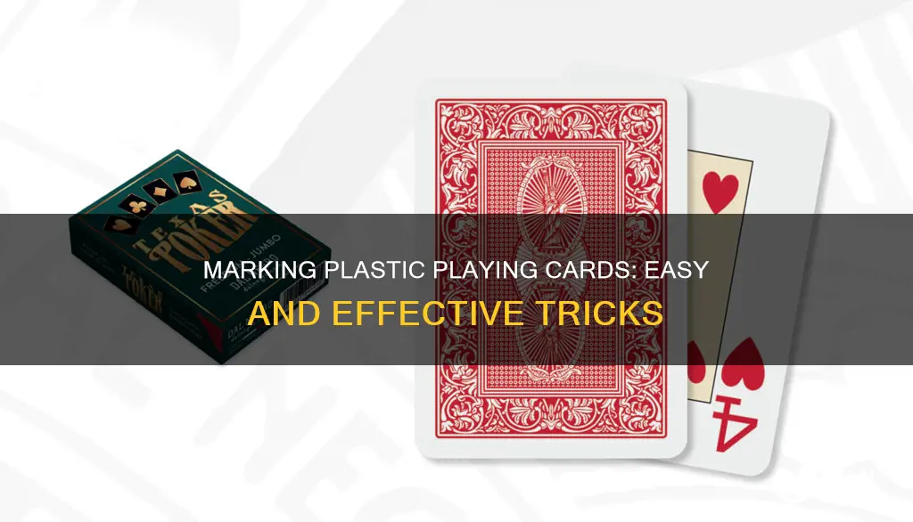 how to mark plastic playing cards