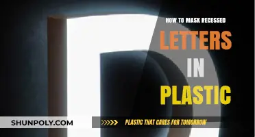 The Art of Masking Recessed Letters on Plastic