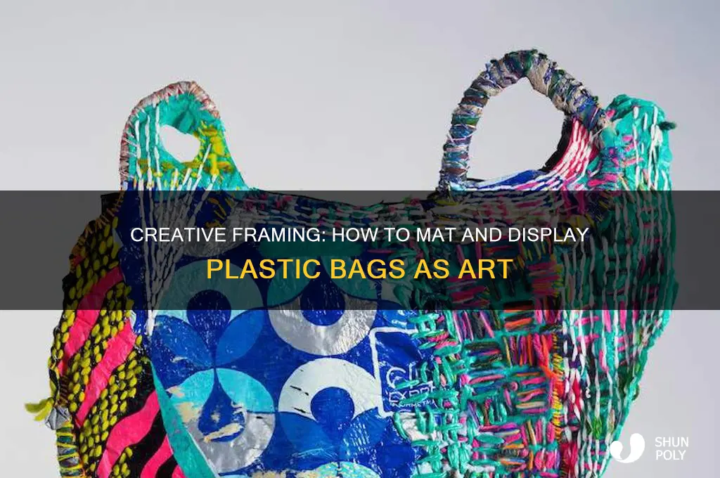 how to mat plastic bag to be framed