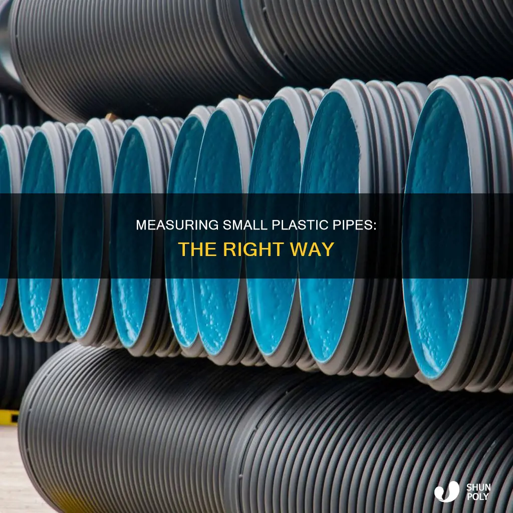 how to measure a small plastic pipe