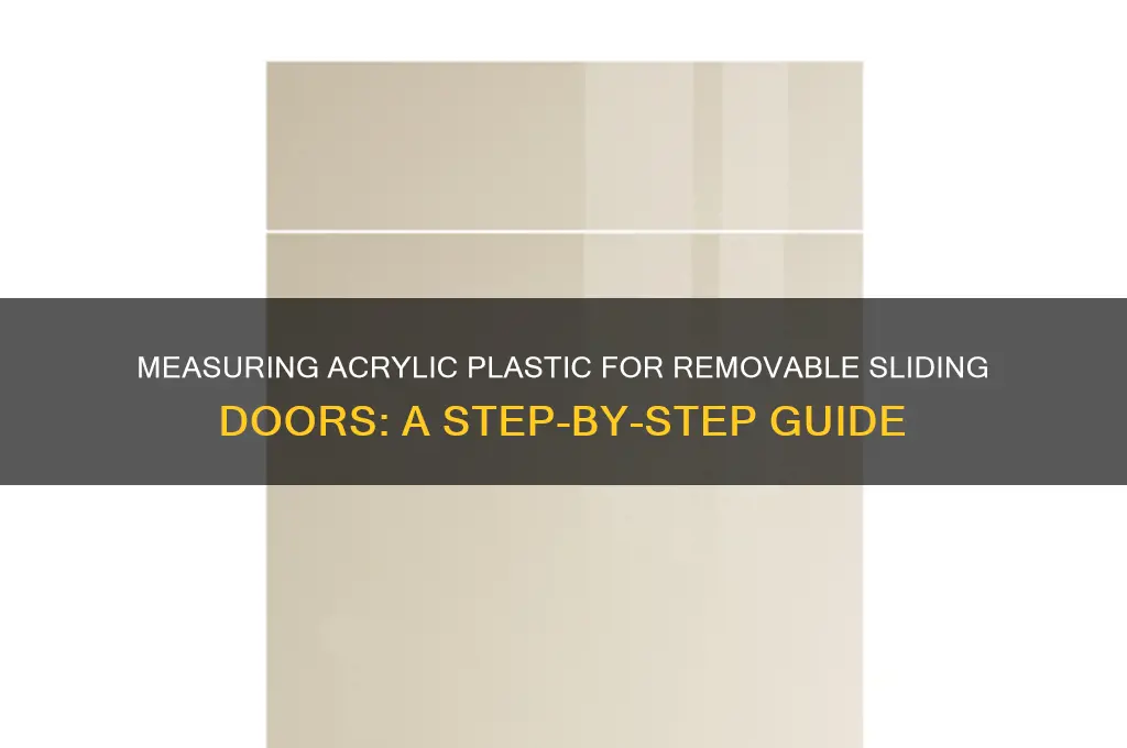 how to measure acrylic plastic for removable sliding doors