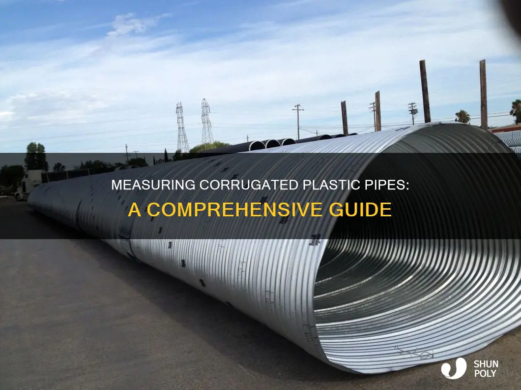 how to measure corrugated plastic pipe