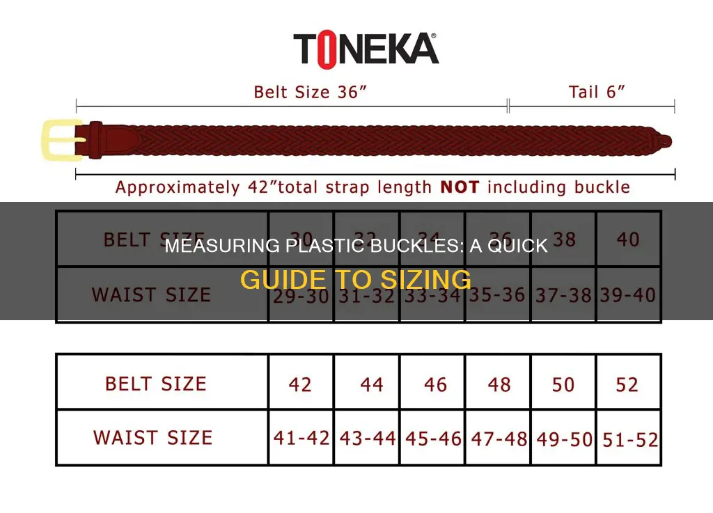 how to measure plastic bckle sizes