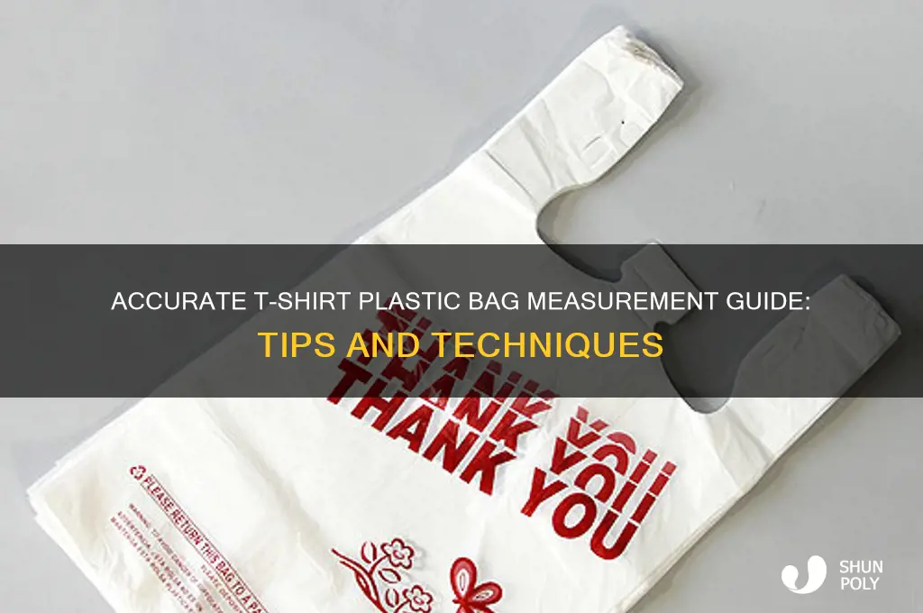 how to measure t-shirt plastic bag