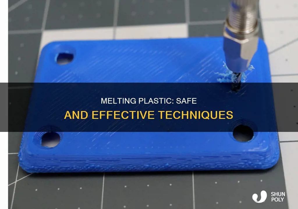 how to melt a hole in plastic