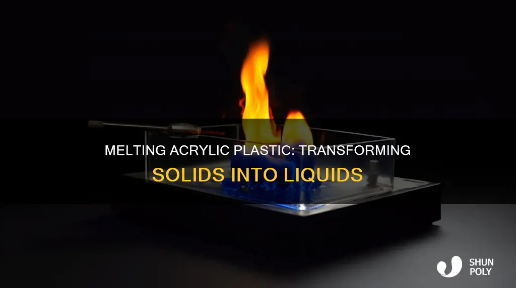how to melt acrylic plastic into liquid