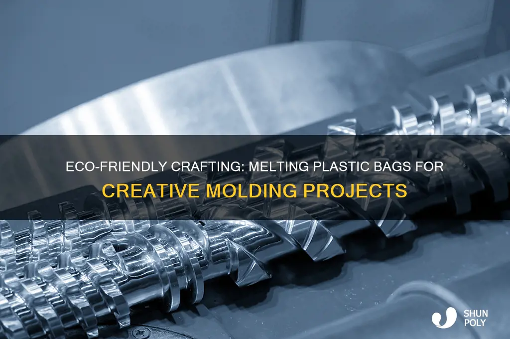 how to melt plastic bags for molding