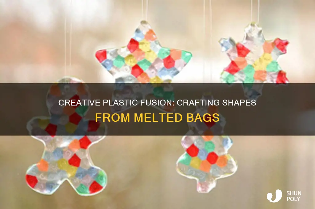 how to melt plastic bags together into shapes