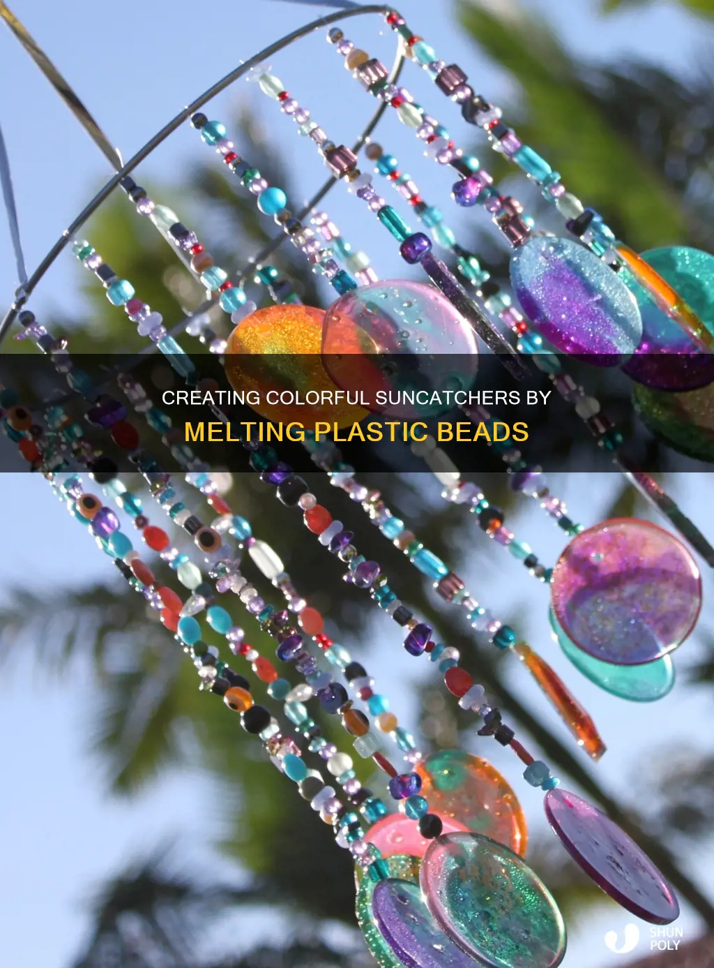 how to melt plastic beads into suncatchers