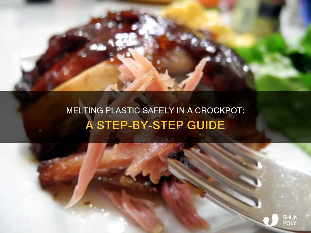 how to melt plastic in crockpot
