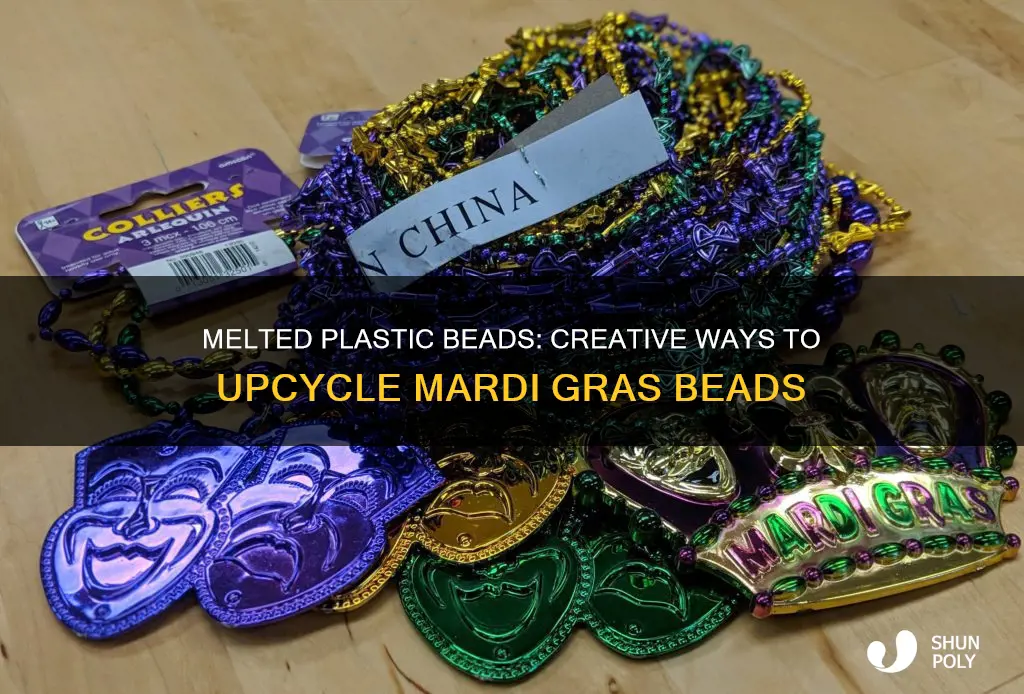 how to melt plastic mardi gras beads