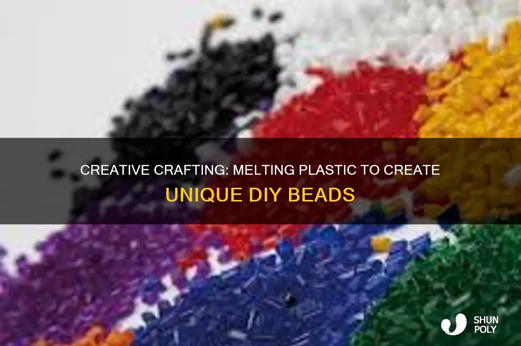 how to melt plastic to make beads
