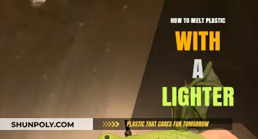Melting Plastic Safely: Using a Lighter