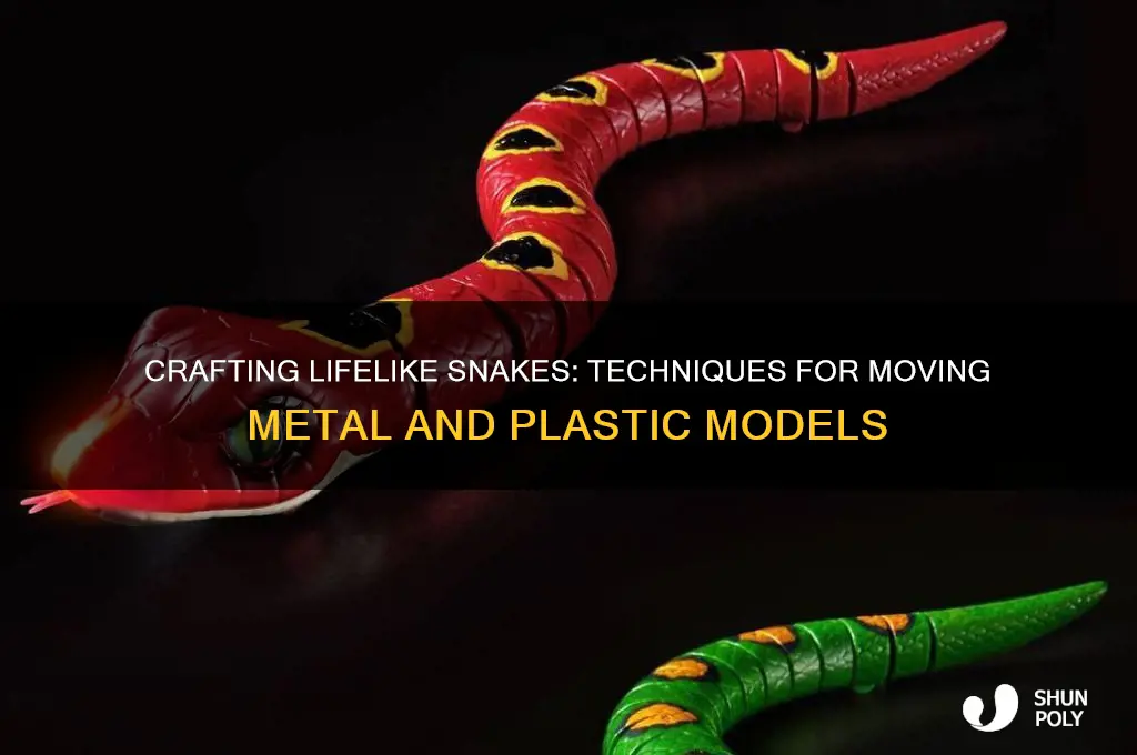 how to metal and plastic snakes that move are made