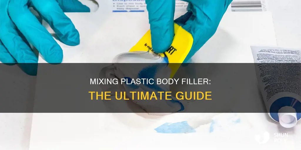 how to mix plastic body filler