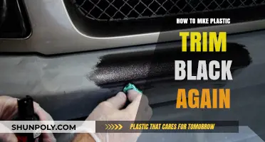 Restore Black Plastic Trim: DIY Guide