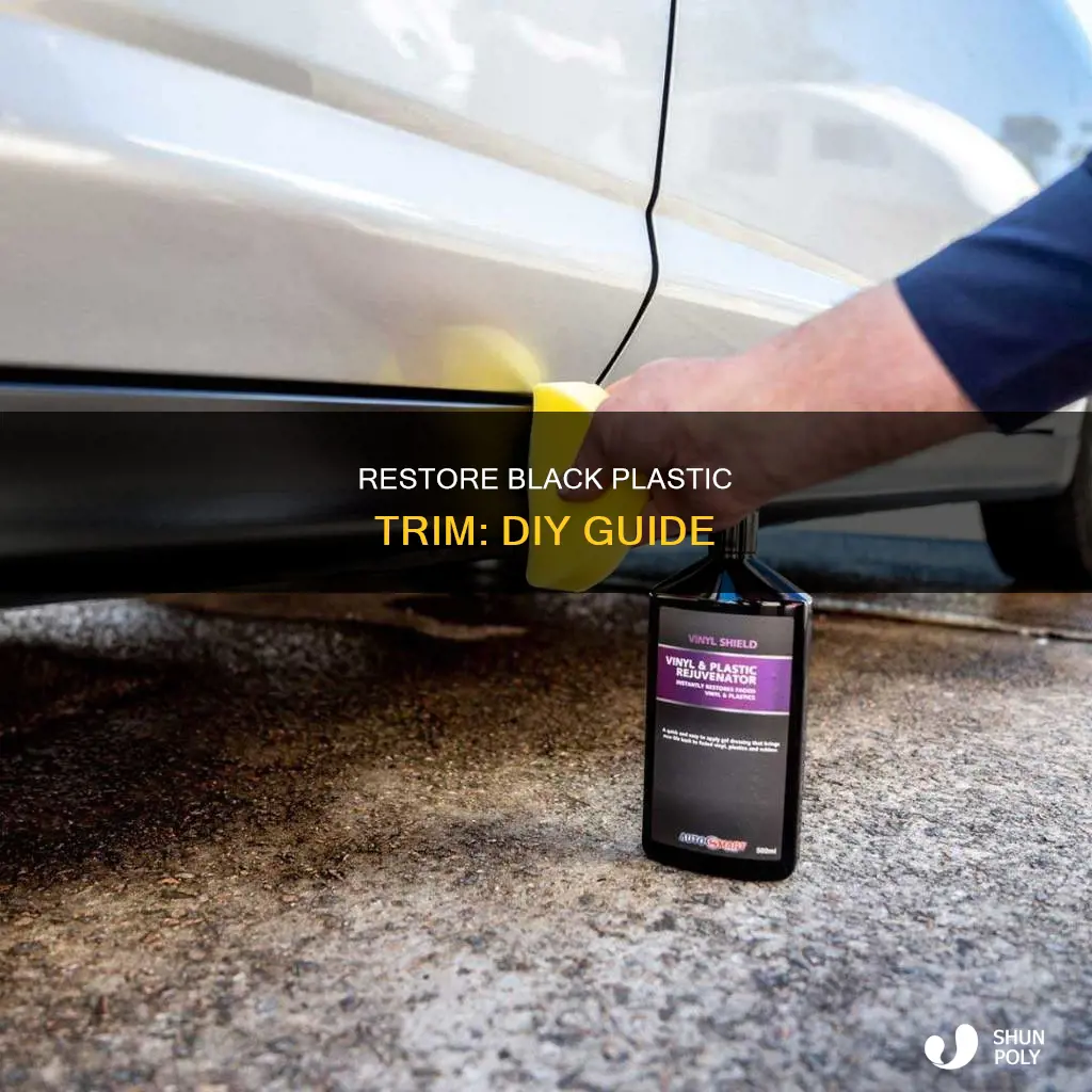 how to mke plastic trim black again