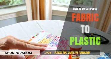 Fabric Mod Podge: Stick Fabric to Plastic