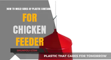 Creating a DIY Chicken Feeder: Molding Plastic Container Sides