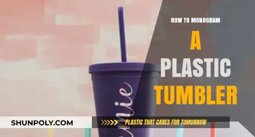 Personalizing Plastic Tumblers: Monogramming Techniques and Tricks