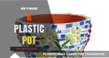 Mosaic Magic: Transforming Plastic Pots with Tiles