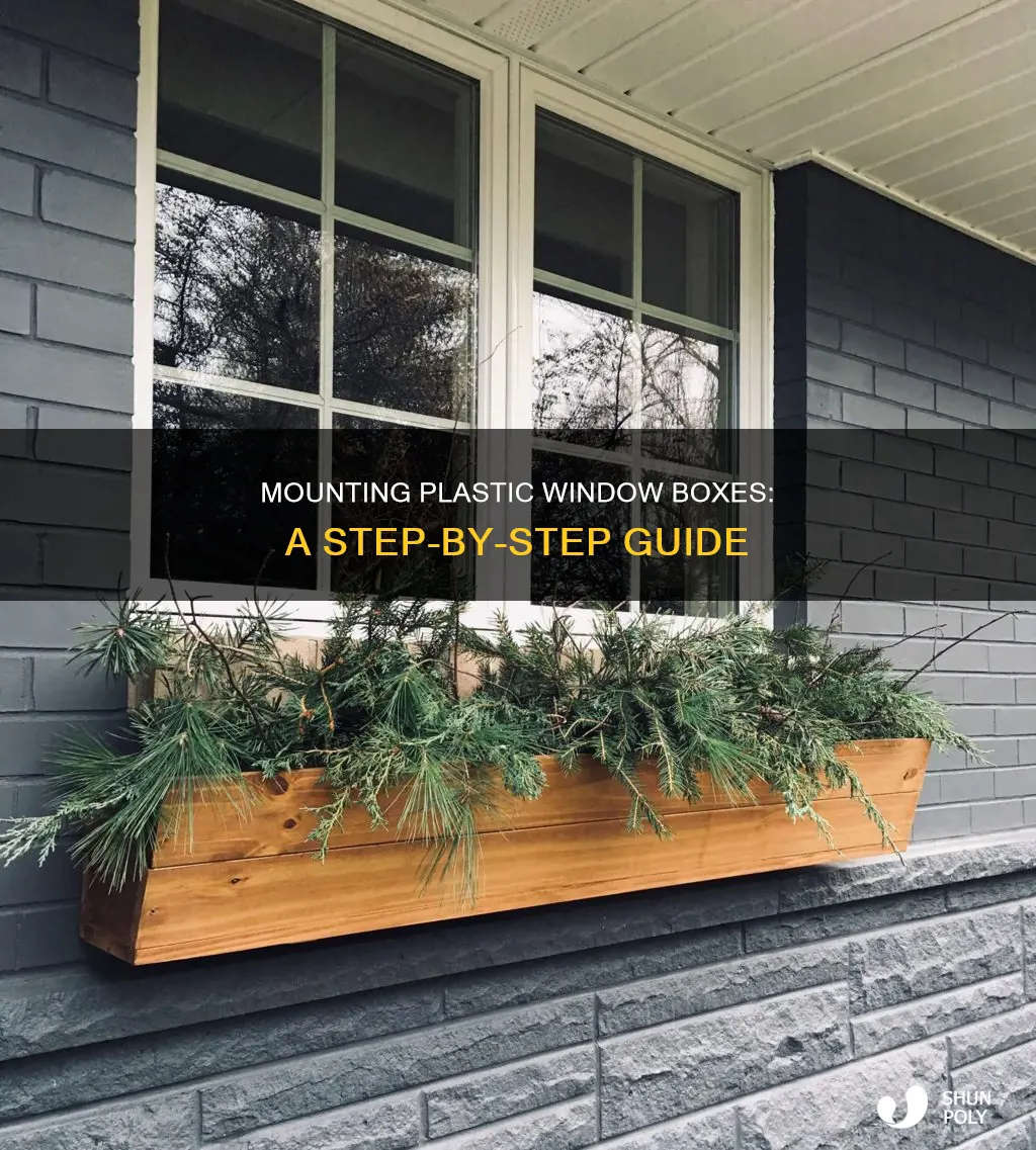 how to mount a plastic window box