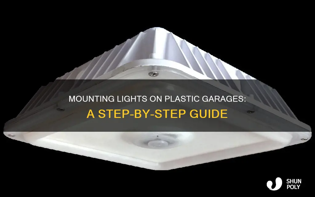 how to mount lights on plastic garage