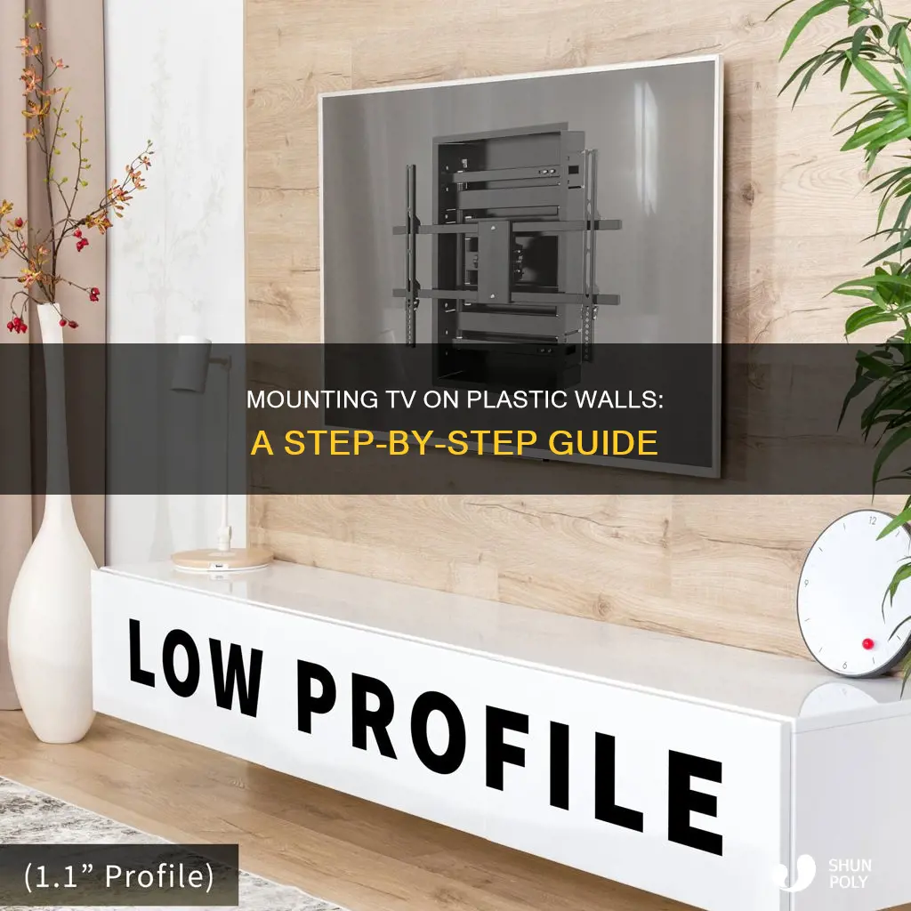 how to mount tv on plastic wall