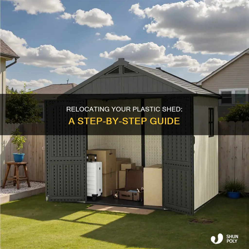 how to move 8x8 plastic shed