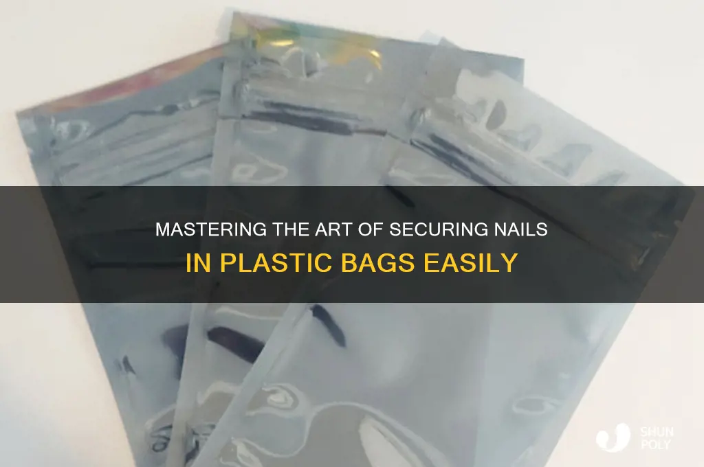 how to nail in plastic bags