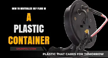 Neutralizing DEF Fluid: Safe Disposal in Plastic Containers