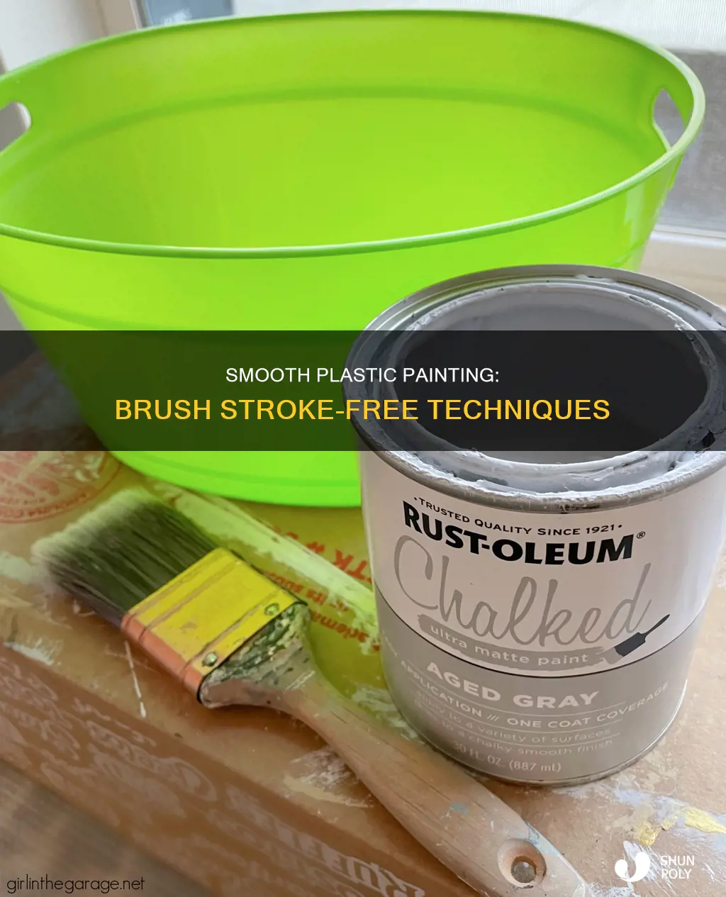 how to not get paint brush lines when painting plastic