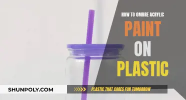 Ombré Acrylic Painting on Plastic: Easy DIY Guide