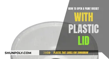 Opening a Paint Bucket: Plastic Lid Hacks