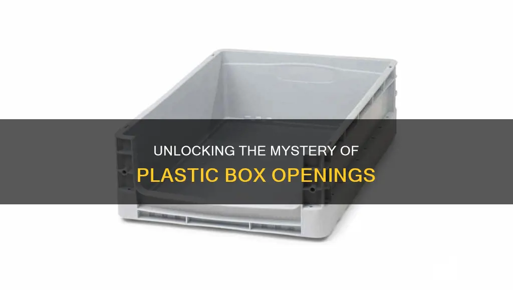 how to open a plastic box