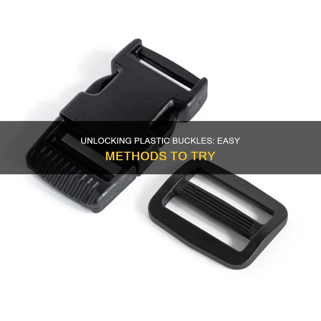 how to open a plastic buckle