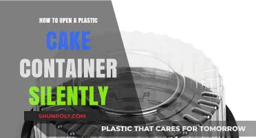 Unlock the Secret to Silently Opening Plastic Cake Containers