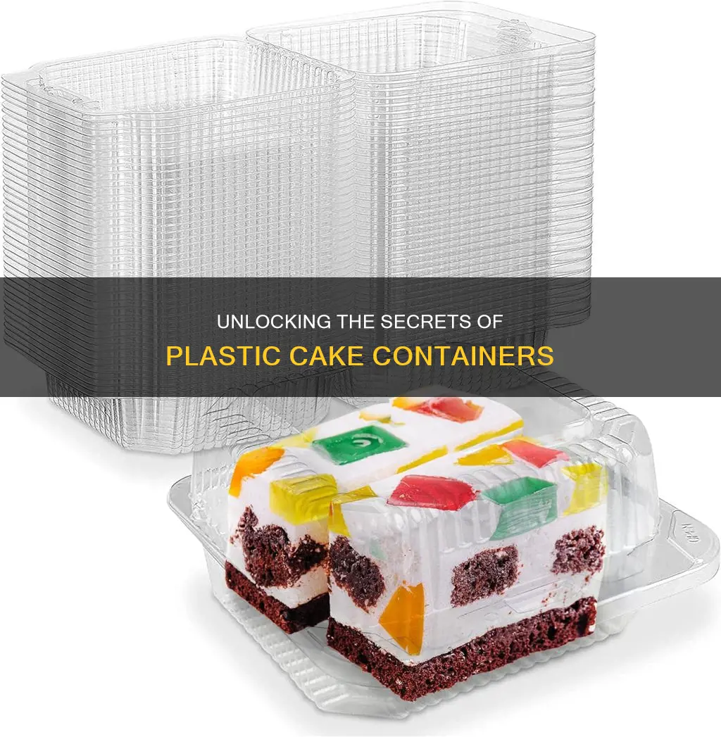 how to open a plastic cake container