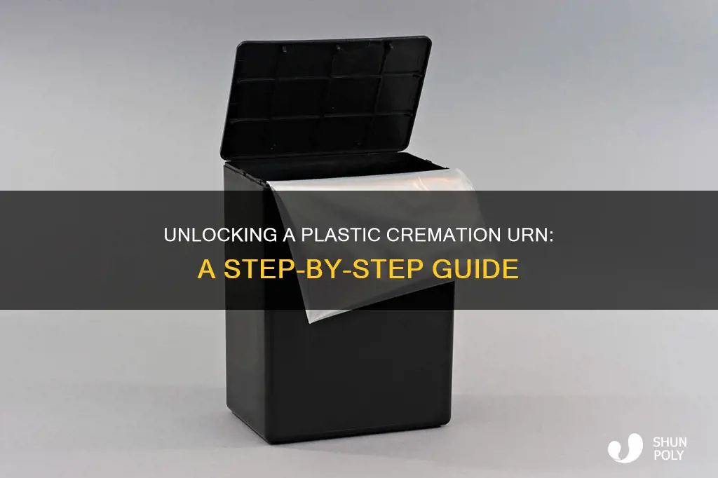 how to open a plastic cremation urn