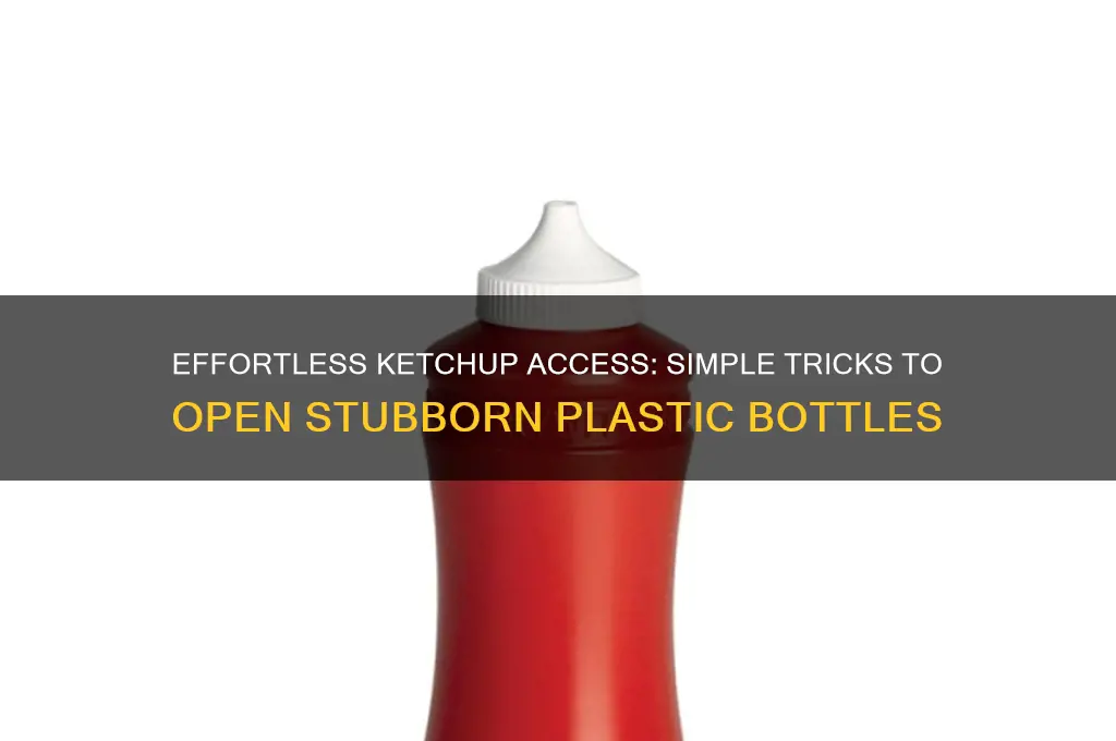 how to open a plastic ketchup bottle