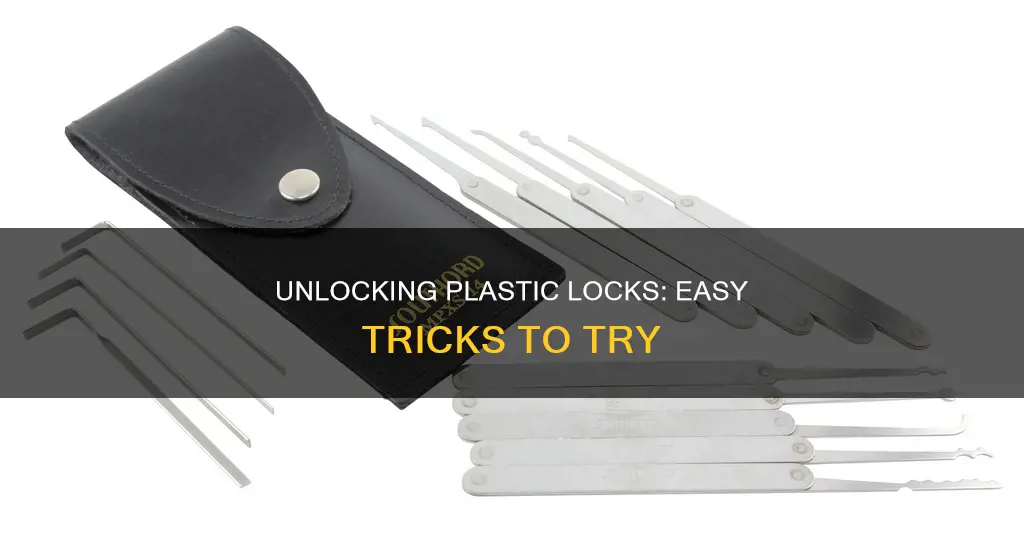 how to open a plastic lock