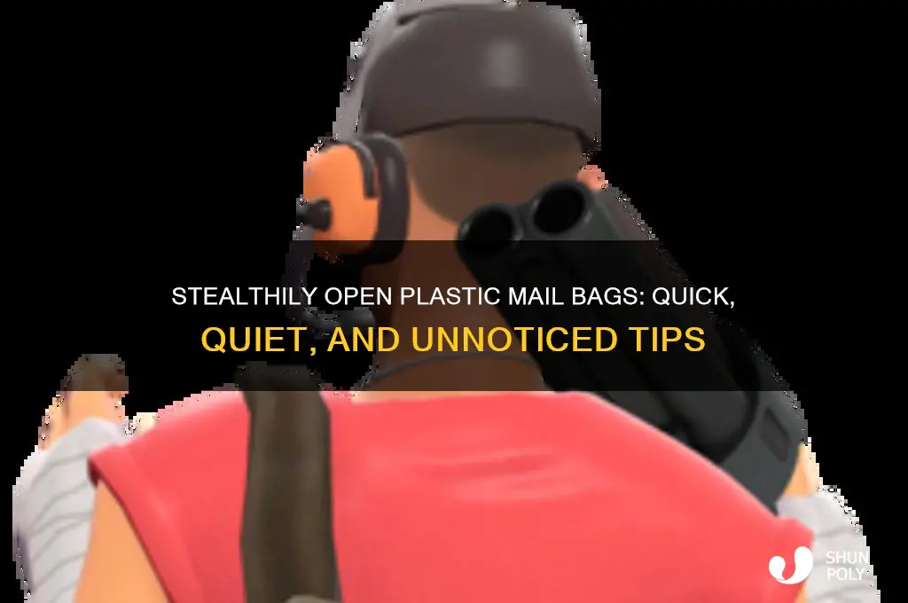 how to open a plastic mail bag without showing up