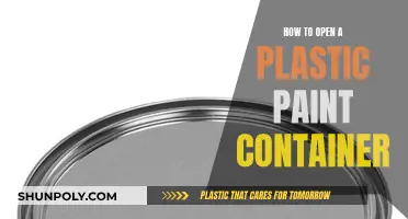 Unlocking Paint: Opening Plastic Containers Easily