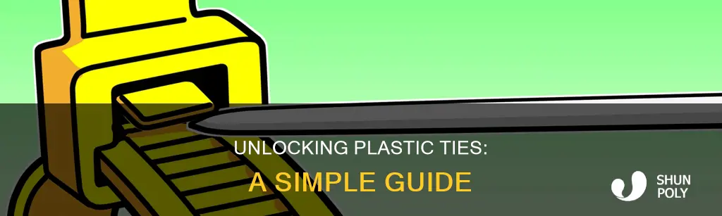 how to open a plastic tie