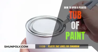 Unlocking Paint: Opening Plastic Tub of Paint Easily