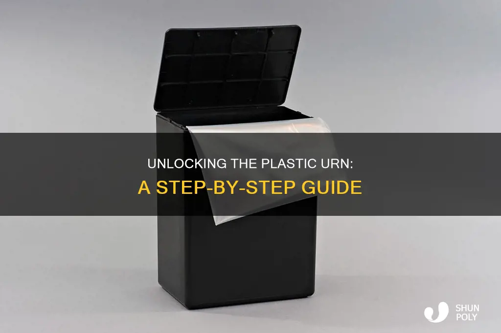 how to open a plastic urn